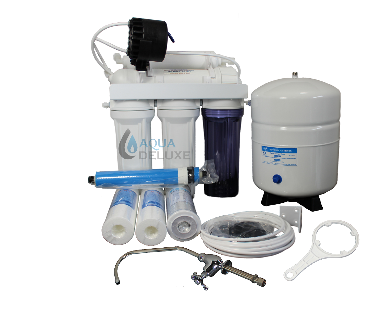 5 Stufen Umkehr Osmose inkl. Permeatpumpe